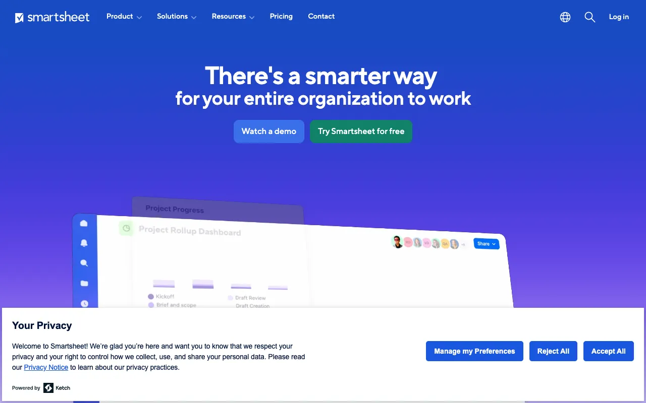 Image of Smartsheet – The Best Dynamic Work Platform for Project Managers