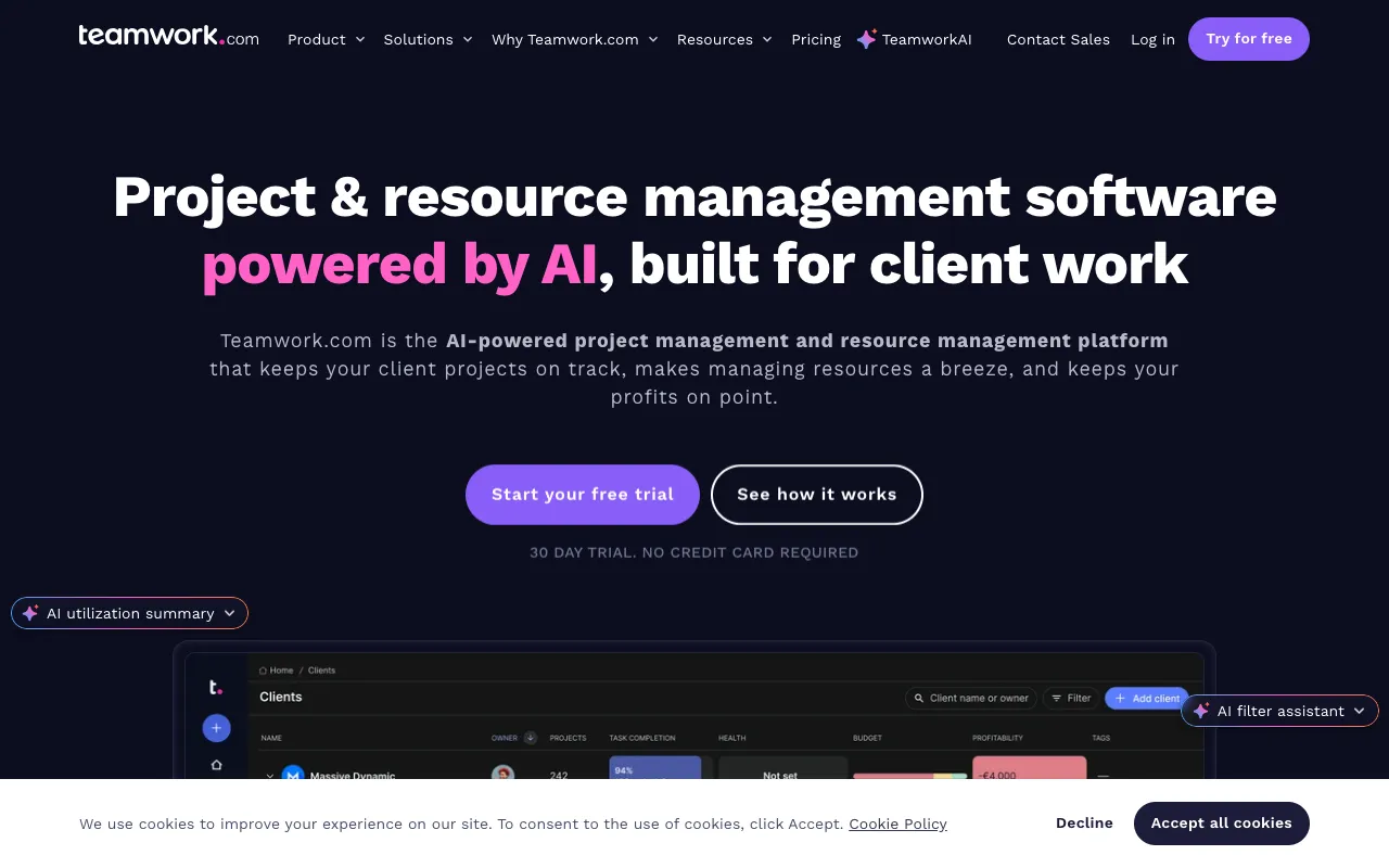 Image of Teamwork – The Ultimate Project Management Software for Client Work