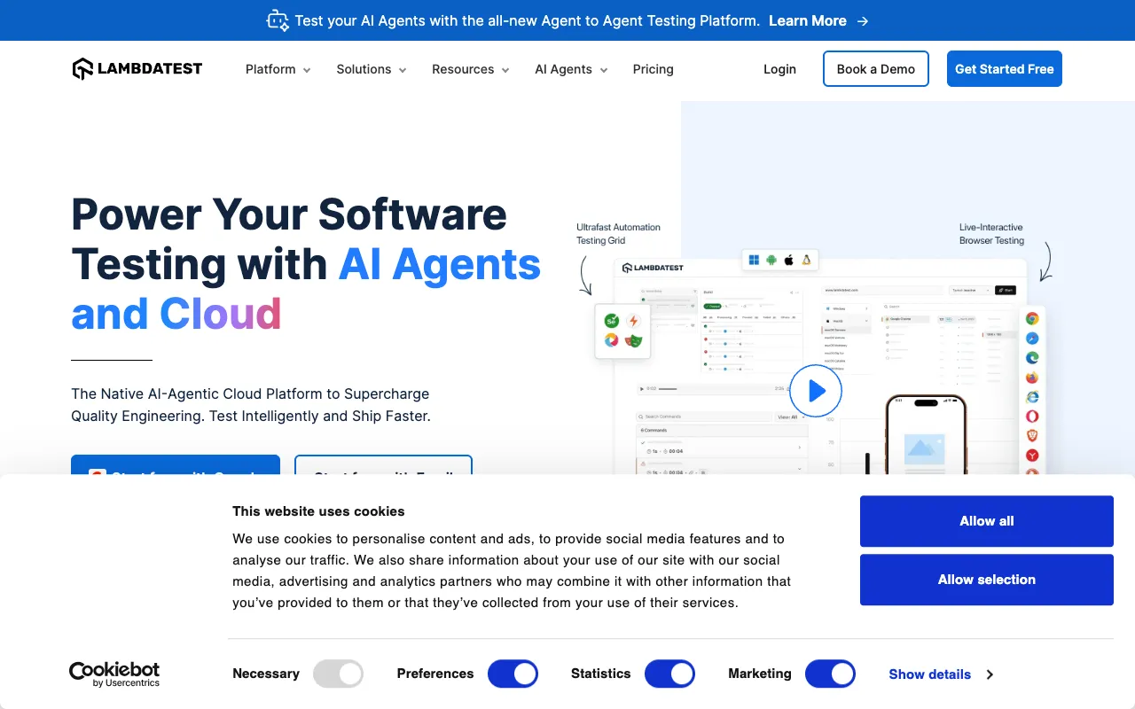 Image of LambdaTest – The Premier Cloud Platform for Cross-Browser Testing