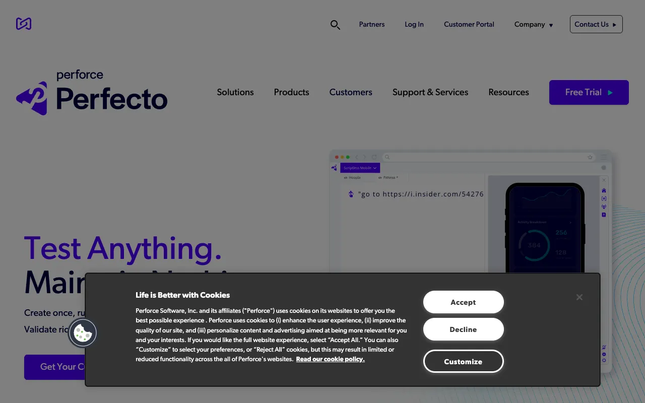 Image of Perfecto – Best Continuous Testing Cloud for QA Testers