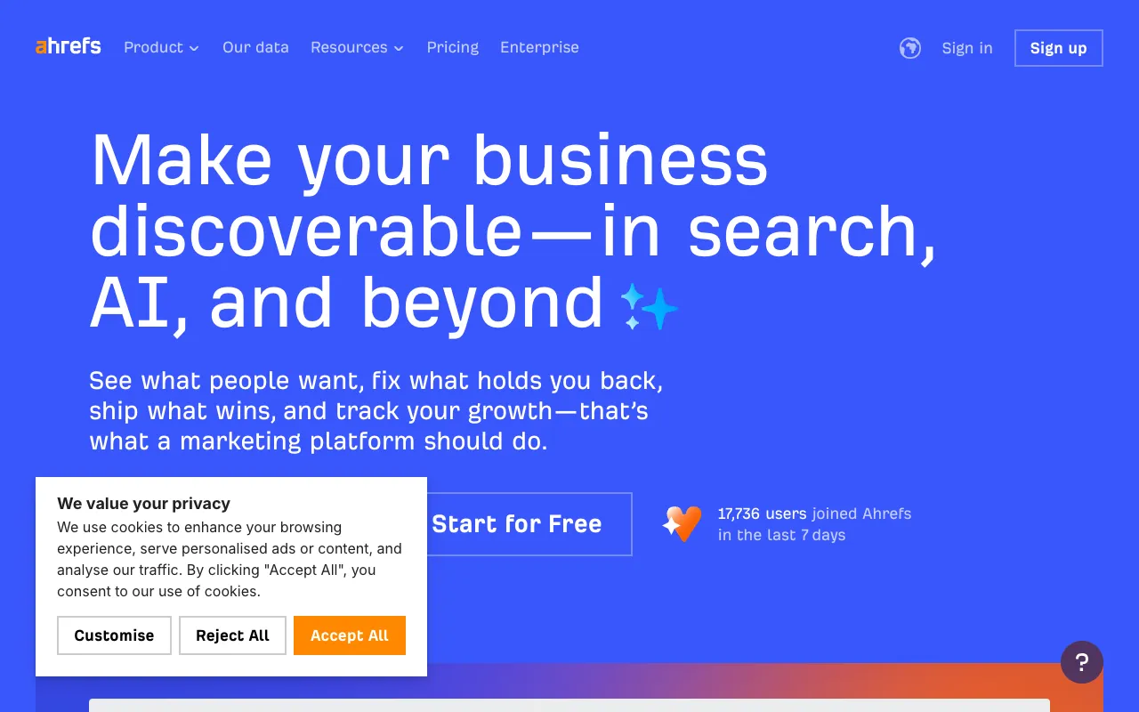 Image of Ahrefs – The Ultimate SEO Toolkit for Professionals