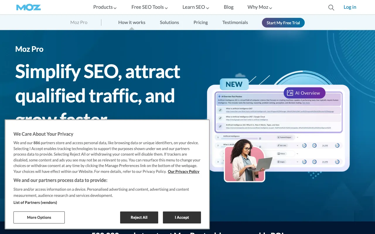 Image of Moz Pro – The Complete SEO Software Suite for Professionals