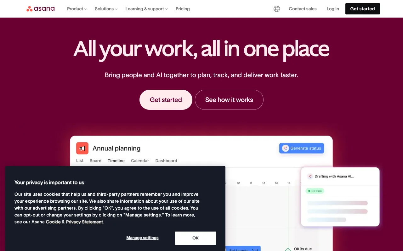 Image of Asana – Die beste Work-Management-Plattform für Kleinunternehmer