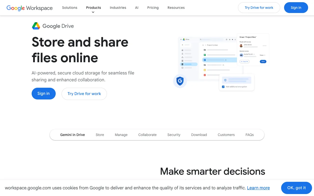 Image of Google Drive – Best Cloud Storage & Collaboration Tool for Small Business Owners
