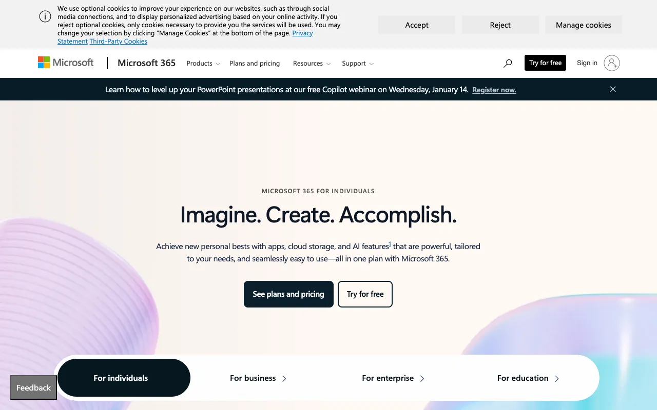 Image of Microsoft 365 – Best Productivity Suite for Small Business Owners