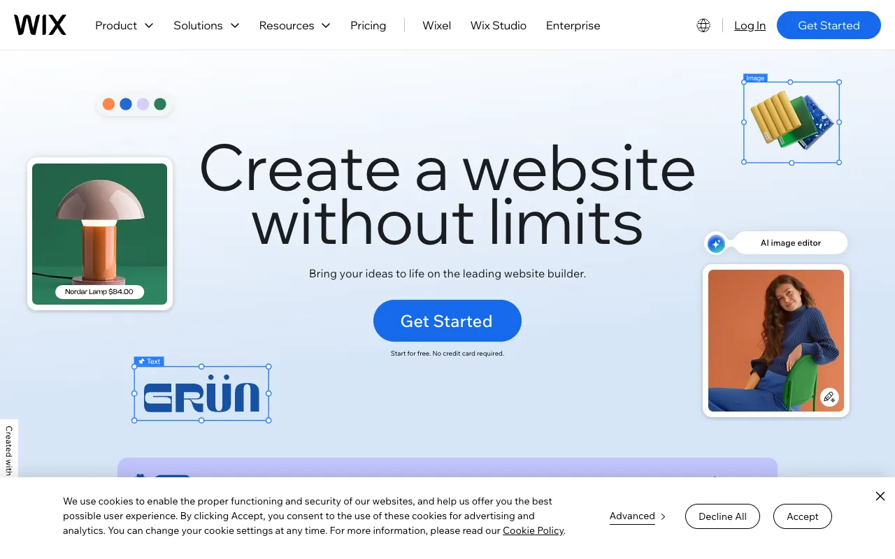 Image of Wix – Best Website Builder for Small Business Owners