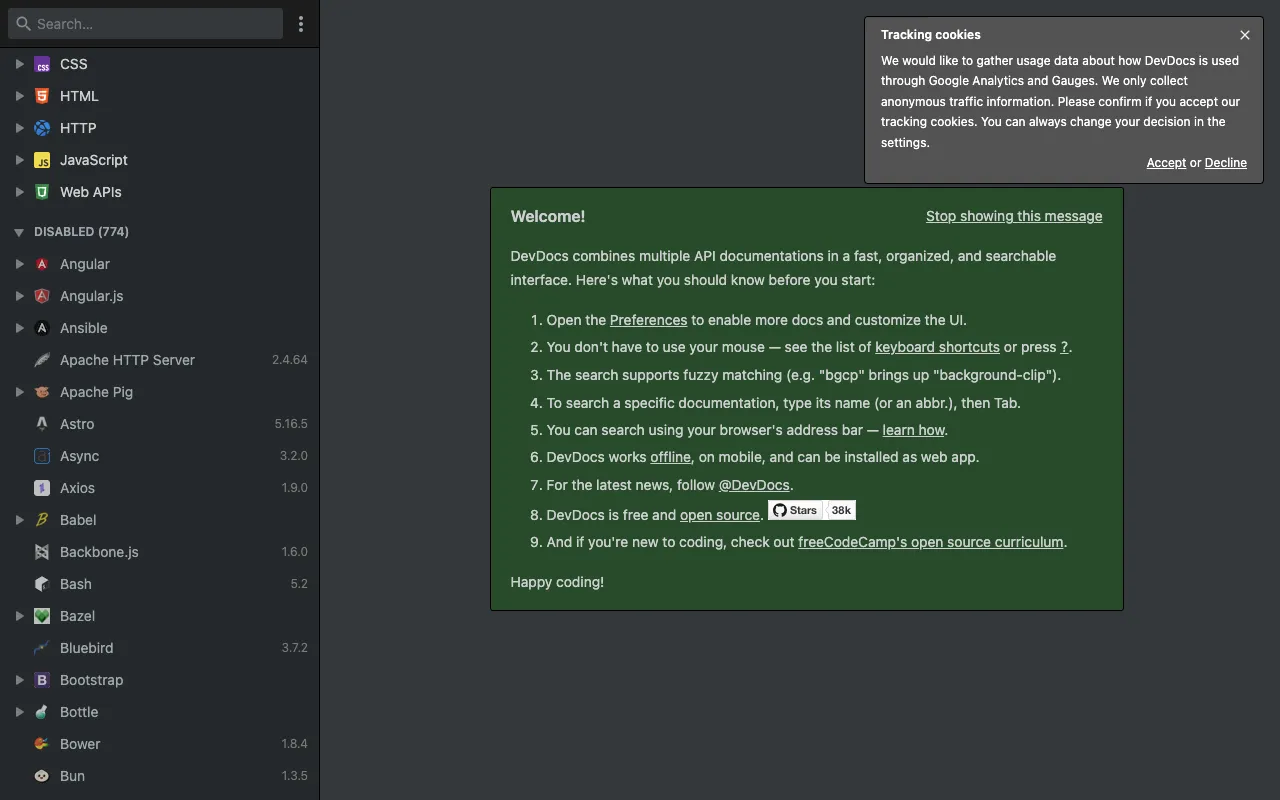 Image of DevDocs – The Ultimate API Documentation Reader for Software Engineers
