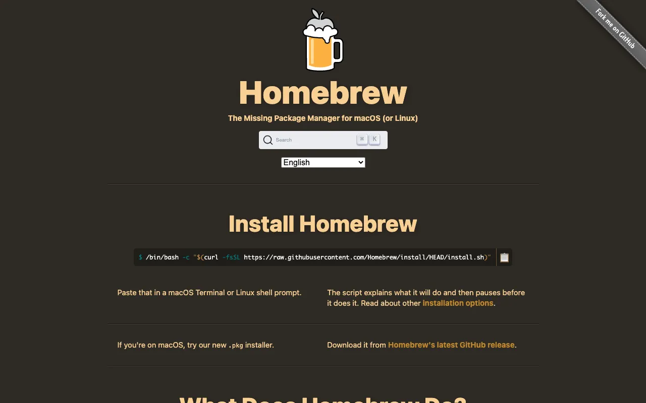 Image of Homebrew – The Essential Package Manager for macOS and Linux
