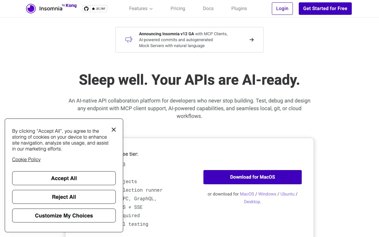 Image of Insomnia – Best API Client for Software Engineers