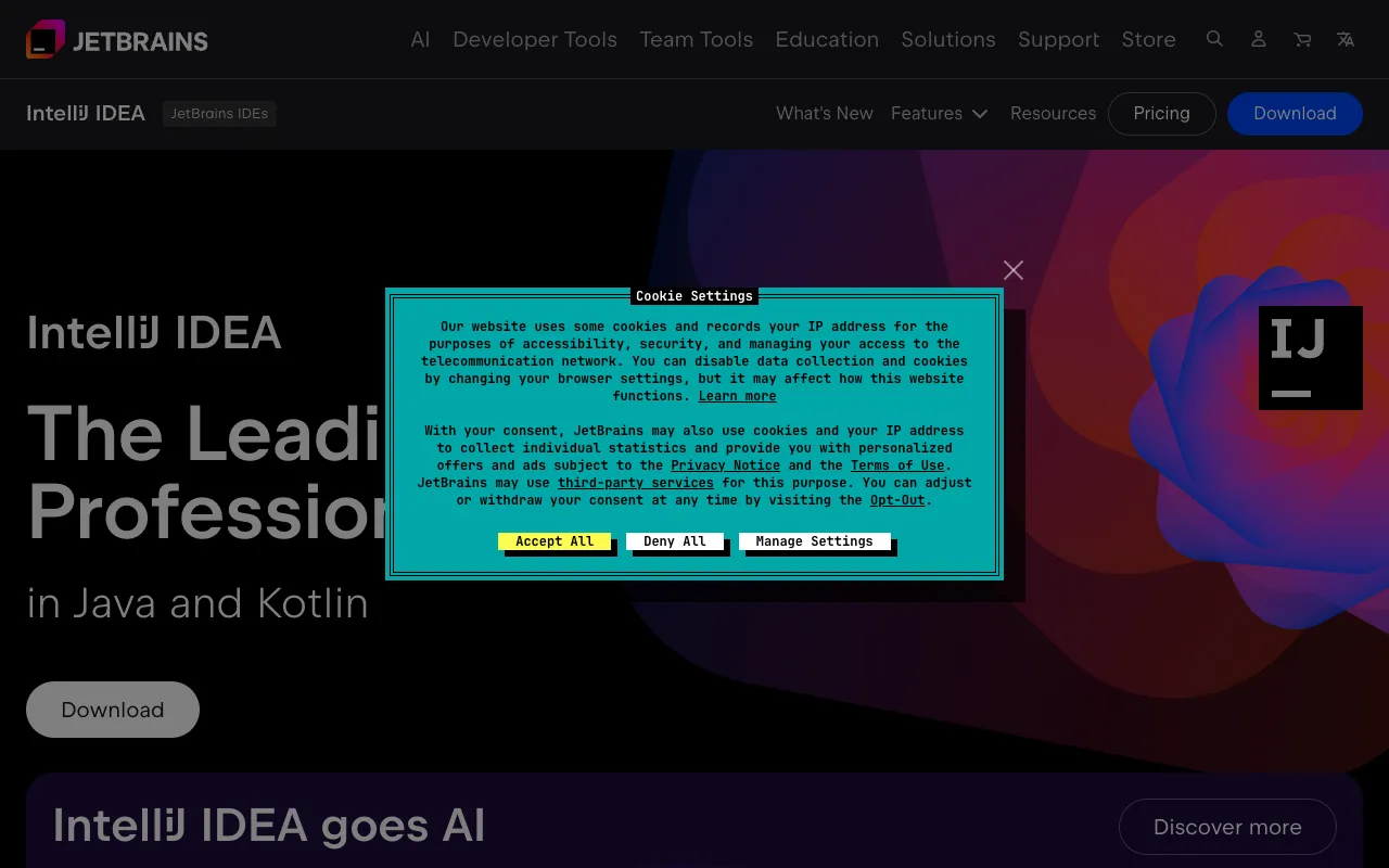 Image of IntelliJ IDEA – بيئة التطوير المتكاملة الرائدة لجافا لمهندسي البرمجيات المحترفين