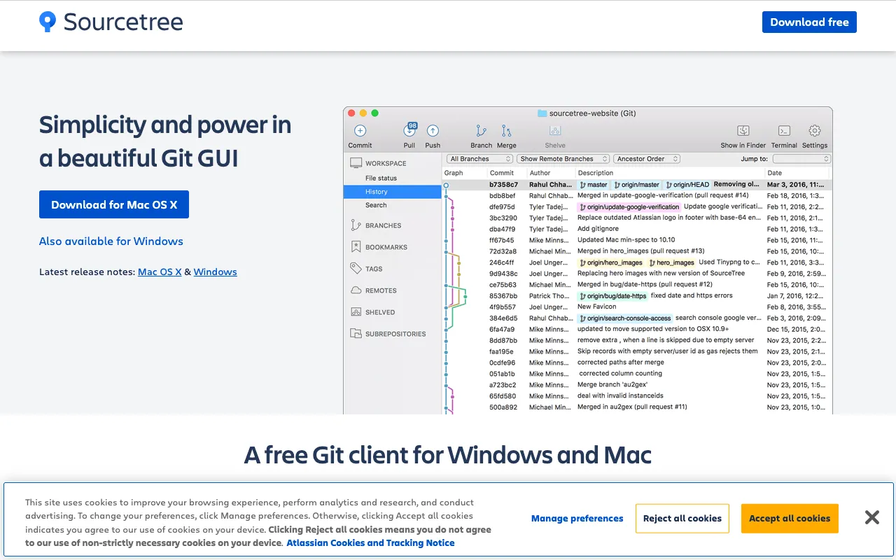 Image of SourceTree – The Best Free Git GUI Client for Software Engineers