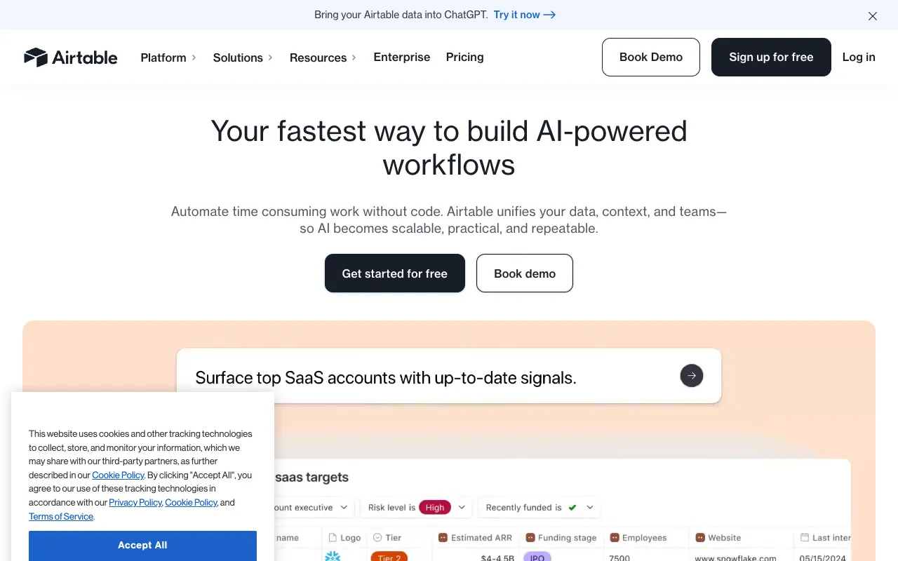 Image of Airtable – The Best Startup Tool for Project & Data Management