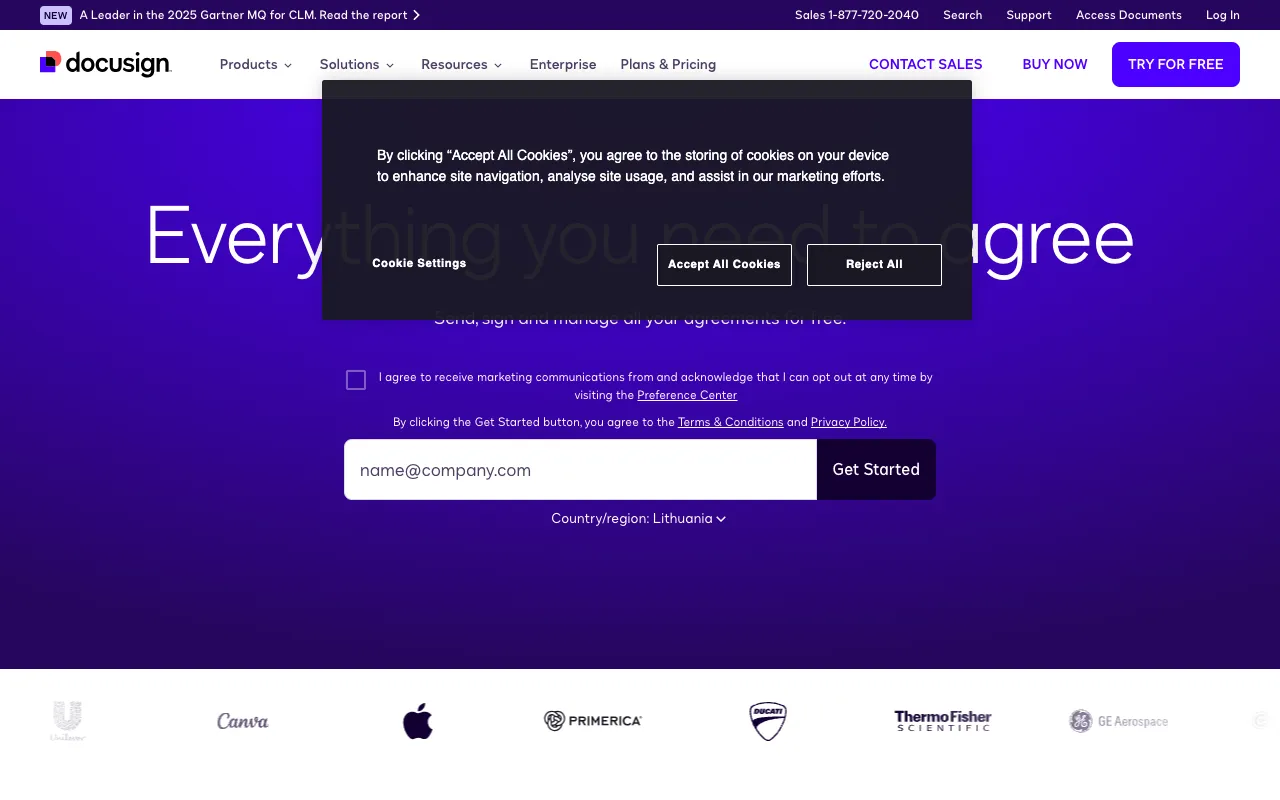 Image of DocuSign – Best Electronic Signature Tool for Startup Founders