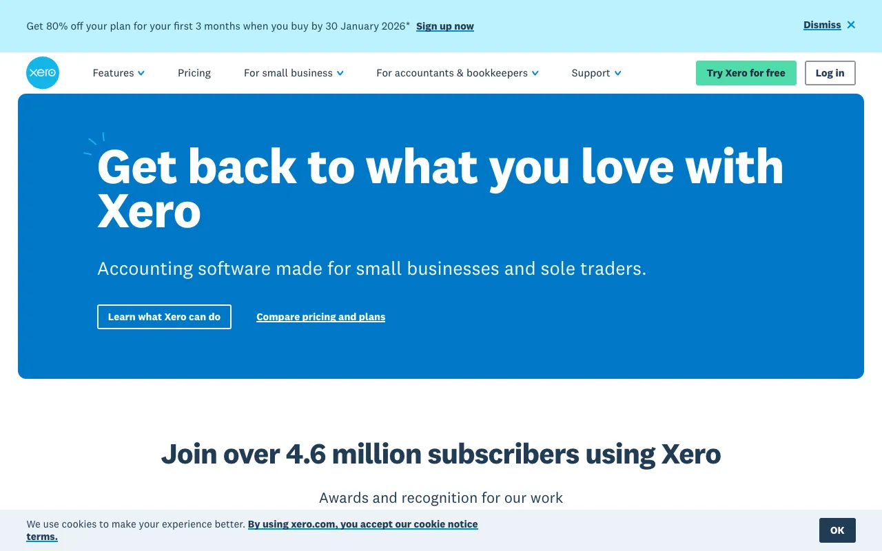 Image of Xero – Best Online Accounting Software for Startup Founders