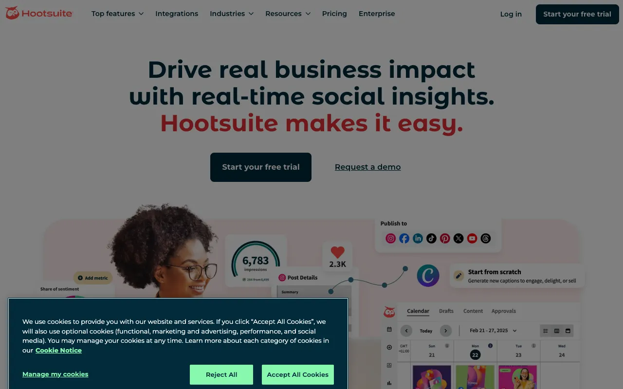 Image of Hootsuite – The Best Social Media Management Tool for TikTok Creators