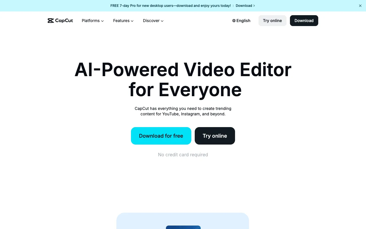 Image of CapCut – The Best Free Video Editor for Social Media Creators