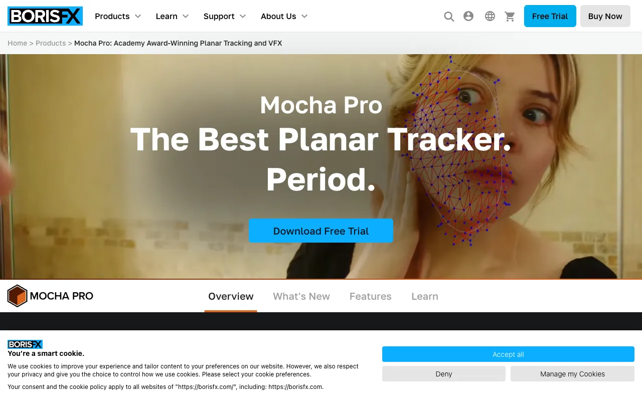 Image of Mocha Pro – Beste Planare Tracking- & Rotoscoping-Software für Videoeditoren