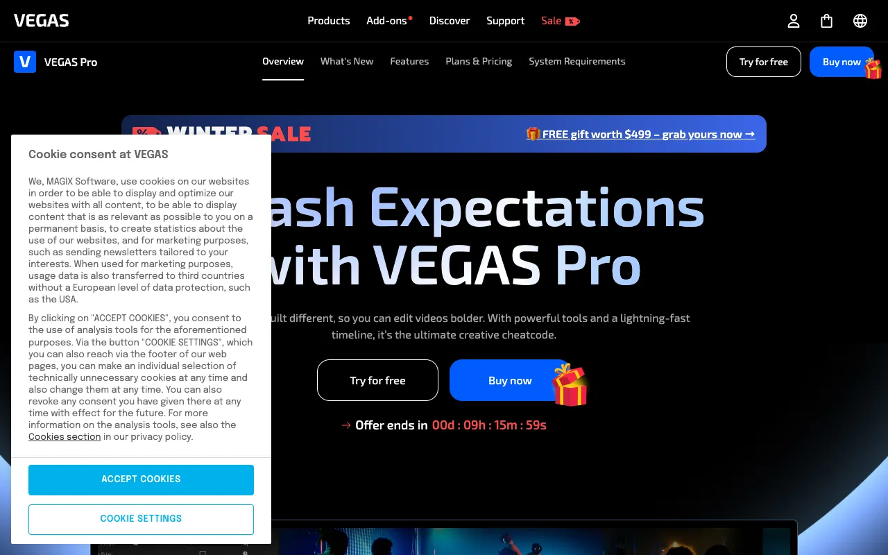 Image of VEGAS Pro – Professional Video & Audio Editing Software