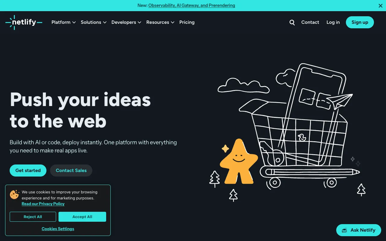 Image of Netlify – The Premier Deployment Platform for Web Developers