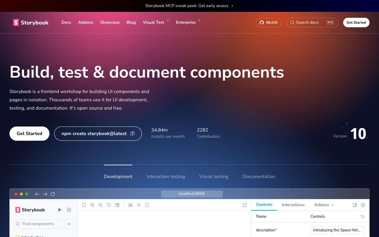 Image of Storybook – The Ultimate UI Component Development Tool