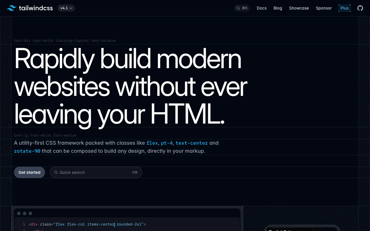 Image of Tailwind CSS – The Best Utility-First CSS Framework for Web Developers
