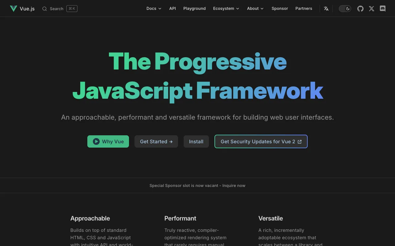 Image of Vue.js – モダンWeb開発のためのプログレッシブJavaScriptフレームワーク