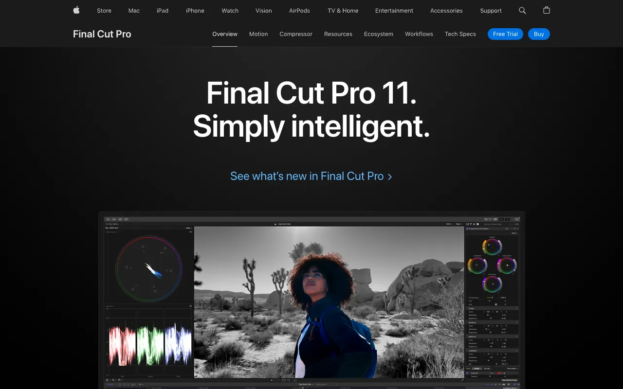 Image of Final Cut Pro – Best Professional Video Editing Software for YouTubers